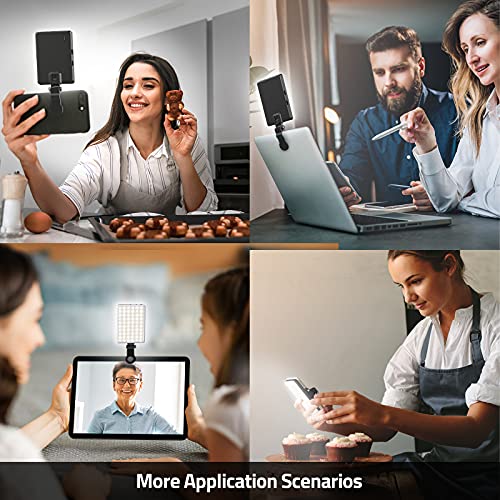 TECELKS Video Conference Lighting, 10 Levels Dimmable Video Light for