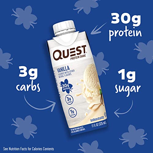 Quest Nutrition Vanilla Protein Shake, High Protein, Low Carb, Gluten