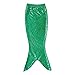 Little Girls Sports Vest with Fin Swimmable Mermaid Tail Swimsuit Costume, Purple, 130(7-8Y)