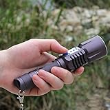 WindFire® Waterproof Tactical 5 Modes CREE XM-L2 T6 LED 2000 Lumens USB Rechargeable Flashlight 18650 Battery Power Bank Lamp Flashlight Mobile Extenel Power Source Light Micro USB Input, USB Output, with Power Indicator for Camping, Travalling