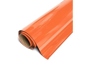 Siser EasyWeed Heat Transfer Vinyl 11.8" x 3ft Roll (Orange) - Compatible with Siser, Cricut, Silhouette and Other Craft/Professional Cutters - CPSIA Certified