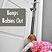 Door Buddy Baby Proof Door Lock with Adjustable Strap. No Need for Baby Gate. Child Proof Room with Litter Box while Cats Enter Easily. Installs in Seconds and is Simple & Convenient to Use. (Caramel)