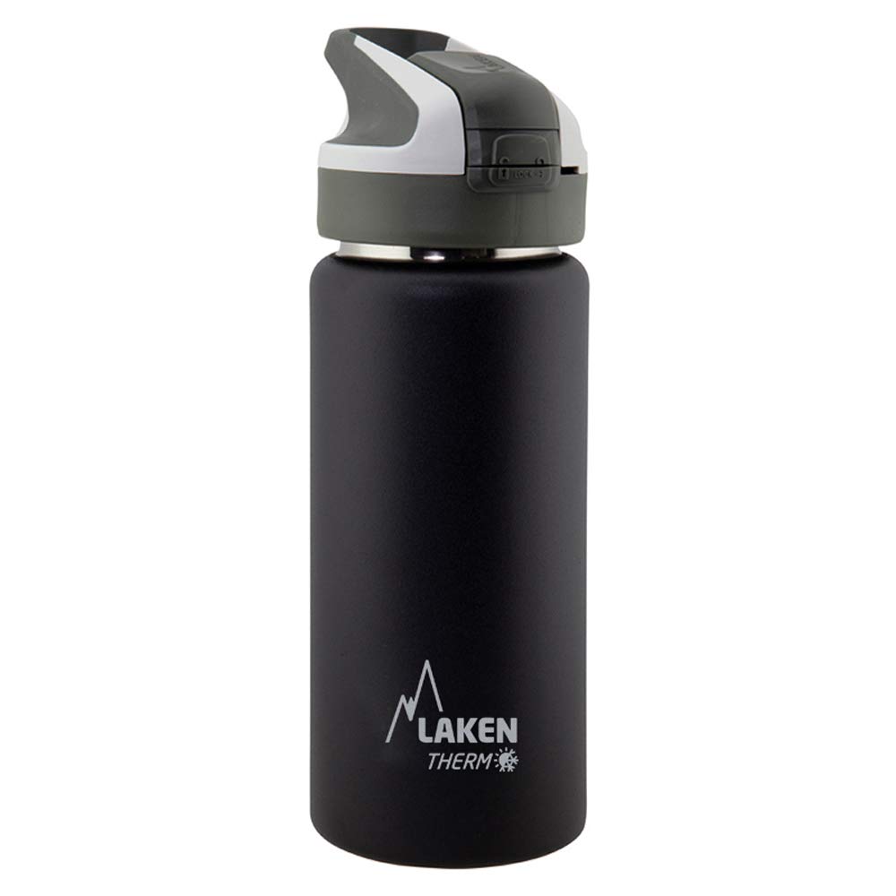 Laken Unisex - Adult Thermos TS5N Thermos Flask, Black, 18/8-0.50 L
