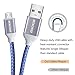 Micro USB Cable, 5-pack Premium Braided Charging Cable 6ft High speed USB 2.0 A Male to Micro B Sync and Durable Cable by Boxeroo for Samsung, HTC, Sony and Other Android Smartphone