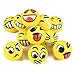 Enenes 24PCS Stress Balls with 6 Colors 6 Funny Faces, 2.5 Inch Squeeze Toys for Stress Relief, Kids Party Favors, Classroom Office Gifts, Assorted Designs