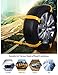 Car Snow Chains for Car Suv Truck,Anti Slip Tire Chain,Adjustable Universal Emergency Thickening Anti Snow Cables,Winter Driving Security Chains,Traction Mud Snow Chains-Fit for Tire Width: 185-295mm