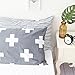 Patchwork Washed Cotton Pillowcases (Pack of 2), Standard Queen Pillow Covers with Envelope Closure End,20