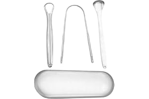 Tongue Cleaner - Reduce Bad Breath Portable | Stainless Steel Tongue Scraper | for Women Boys Girls Youth Teens Son Daughter 