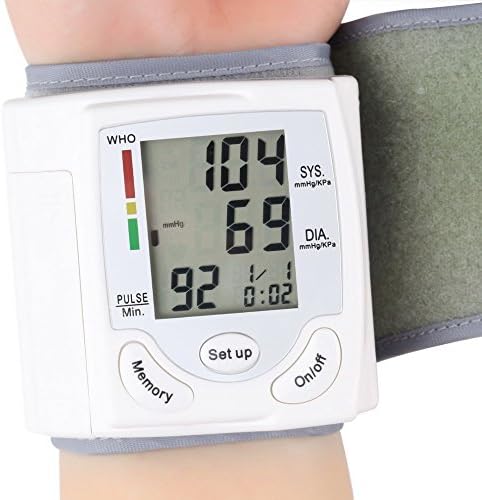 Mcupper-New Digital Wrist LCD Blood Pressure Monitor Heart Beat Rate Pulse Meter Measure