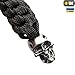 M-Tac Helix Paracord Tactical Knife Lanyard with Skull Bead (Black)