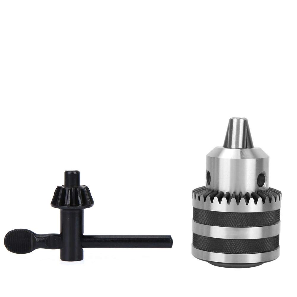 Drill Chuck Keys, 1/8"- 5/8"Electric Drill Chuck, 3-16mm Capacity Drill Chuck 1/2-20 UNF Mount with Key for Electric Drill and Bench Drill