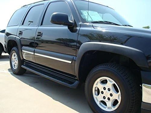 AMO Sports Style Fender Flares for 00-06 Chevrolet Tahoe 4 Dr (6pc set) - (Matte Black Finish)