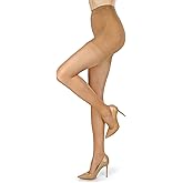 MeMoi Women's Nudes Ultra Bare Mini Toner Control Top LUXE Pantyhose