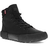 Levi's Womens Olivia Mono UL Hightop Platform Sneaker Shoe, Black Mono, 7.5 M