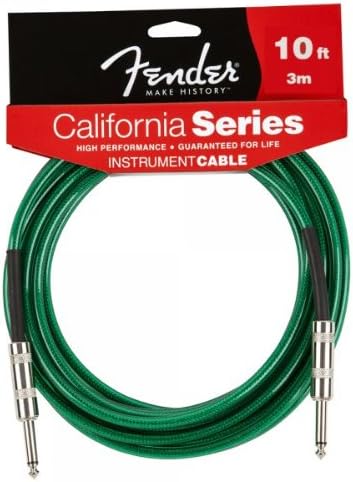 Fender California Series Guitar Cable - 10foot (3meters) - Surf Green