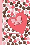 Sketchbook: Chocolate Love (Pink) 6x9 - BLANK JOURNAL WITH NO LINES - Journal notebook with unlined by Premise Content