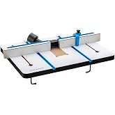Rockler Drill Press Table &amp; Fence System with T-Track &amp; Flip Stop | Drill Press Table &ndash; Improved Drilling Accuracy &ndash; Fence System &ndash; T-Track &ndash; Flip Stop Included