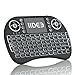 Rii i8 (10038-ID) Mini 2.4GHz Wireless Touchpad Keyboard with Mouse, Black
