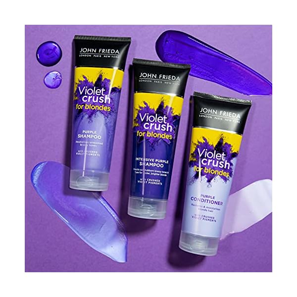 John Frieda Sheer Blonde Violet Crush Tone Correcting Purple Shampoo for Blonde Hair