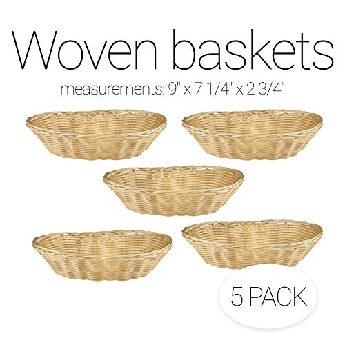 Baskets for Gifts Empty, 5 Pack Small Empty Gift Baskets to Fill