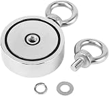 THCMAG Double Sided Magnet Fishing Kit 1000lbs Neodymium Hooks Gloves 100FT Rope view 4
