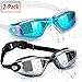 HOOLRO Swim Goggles, Pack of 2, Swimming Goggles,Swim Goggles for Adult Men Women Youth Kids Child, Anti Fog UV Protection Lenses
