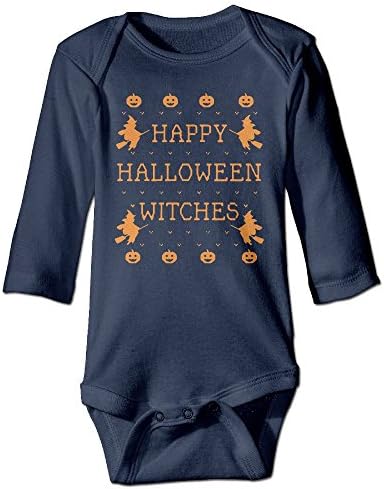 Happy Halloween Witches Autumn Long Sleeve Newborn Baby Boys Girls Climb Romper | Crawling Clothes