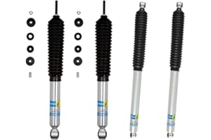 BILSTEIN Set of 5100 Front & Rear Monotube Shocks fits 2017 2024 F250 F350 Super Duty 4WD with 2-2.5” Front Lift & 0-1” Rear Lift - Improves Ride Quality & Handling