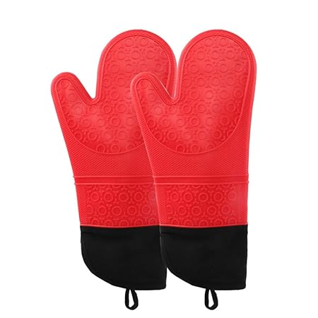 LWBUKK Horno de Color Azul Rojo Anti-escaldado Aislado Boca ...