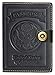 Villini - Leather US Passport Holder Cover RFID Blocking ID Card Wallet - Travel Case (Black Vintage)