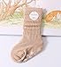 Tdeal 4 Pairs Baby Girls Crew Socks Anti Slip Non-skids Cotton Floor Ankle Sock