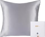 ZIMASILK 100% Mulberry Silk Pillowcase 19 Momme 80x80 cm Iron Grey 1pc