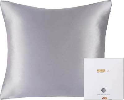 ZIMASILK 100% Mulberry Silk Pillowcase 19 Momme 80x80 cm Iron Grey 1pc