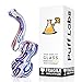 Labs Glass Water Bub Device Blue Orange with a Carb 5 inch