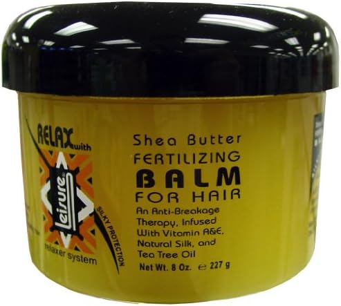 Relax with Leisure Shea Butter Fertilizing Balm For Hair 8 oz.