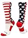 MadSportsStuff USA American Flag Stars and Stripes Crew Socks