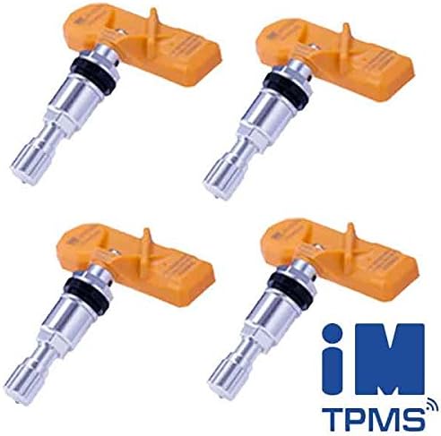 Set Di 4 Sensori Pressione Pneumatici TPMS Per Ford - Compatibile Con S-Max, Edge, Fiesta, Mondeo, Mustang, Codice OE 2036804, 2318453