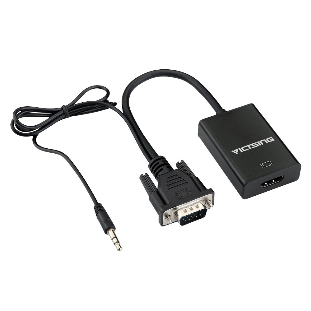 Amazon.com: VicTsing VGA to HDMI Converter Adapter, Output 1080P VGA Male  to HDMI Female Audio Video Cable Converter Adapter, for HDTV/AV/HDTV, ...