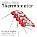 Best Instant Read Kitchen Thermometer - Digital Meat Thermometer Compact Accurate - Flexible Probe - Essential for All Food Meat BBQ Dairy Water Candy - Proven Cooking Thermometer - indoor outdoor use