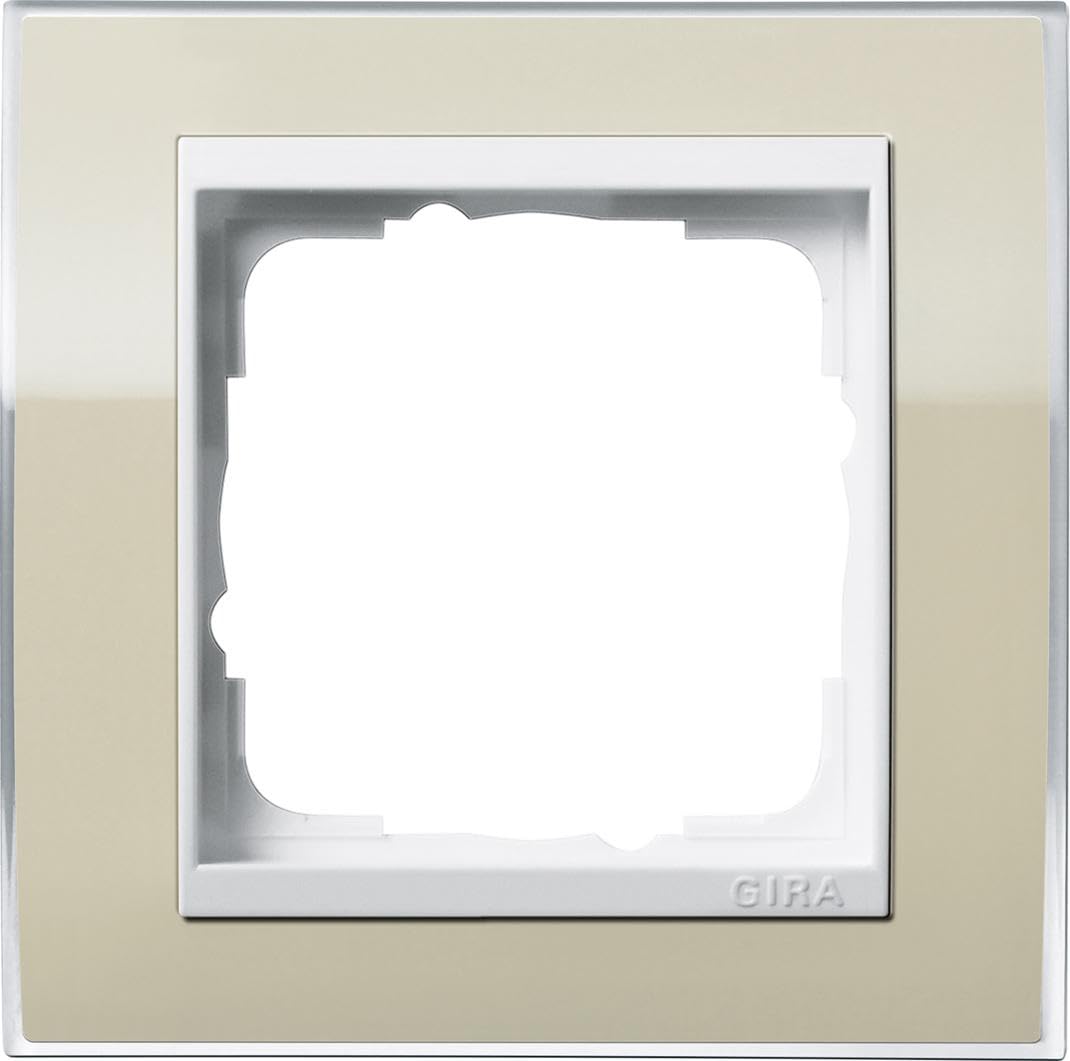 GIRA 0211773 Cover Frame, 1 Gang For Pure White Event Klar Sand