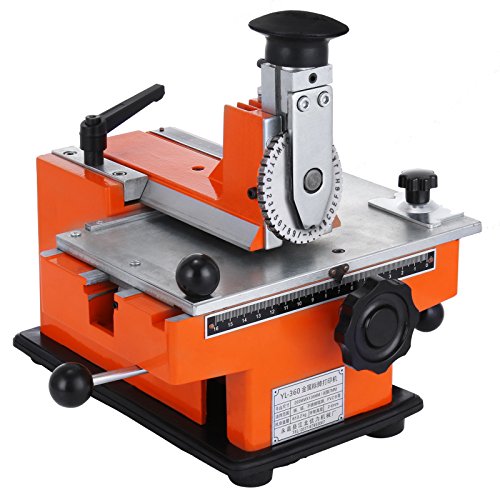 Superland Semi-Automatic Sheet Embosser Nameplate Metal Stamping Printer Mark Machine with 4mm Aluminum Plate Metal Tag Plate Dog Tag Printer (Semi-Auto) - Thumbnail 2