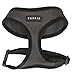 Puppia Soft Dog Harness No Choke Over-The-Head Triple Layered Breathable Mesh Adjustable Chest Belt and Quick-Release Buckle, Brown, Small