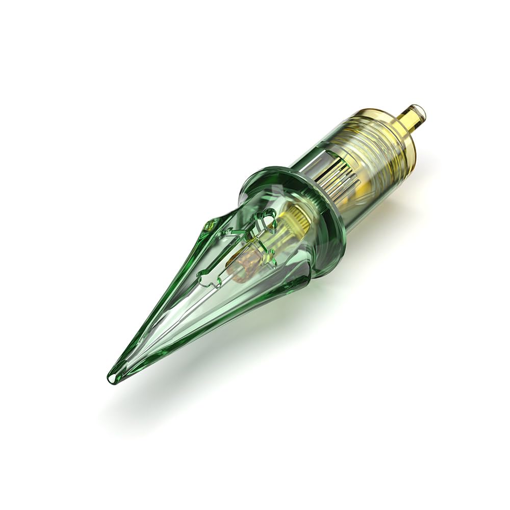 Solong Tattoo Needles, 20Pcs Disposable Needles Cartridges Pro #10 Bugpin 3 Round Shader Magnum for Tattoo Machine Pens - Large Area Coloring and Smooth Shading (1003RS-M) — image 1