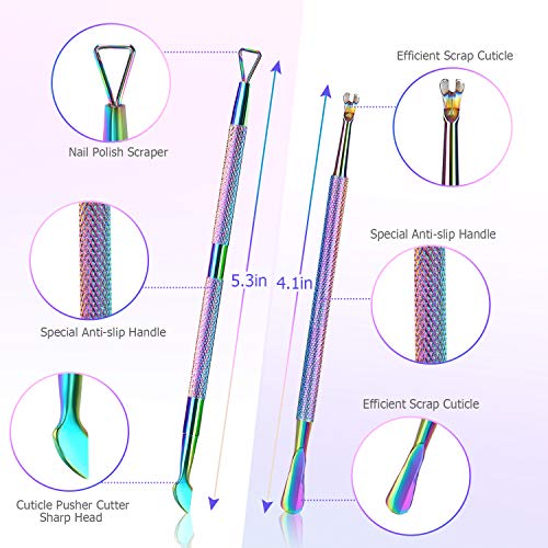 Cuticle Trimmer with Cuticle Pusher, Cuticle Remover Nail Polish