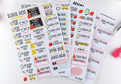 Back To School Planner Sticker Bundle