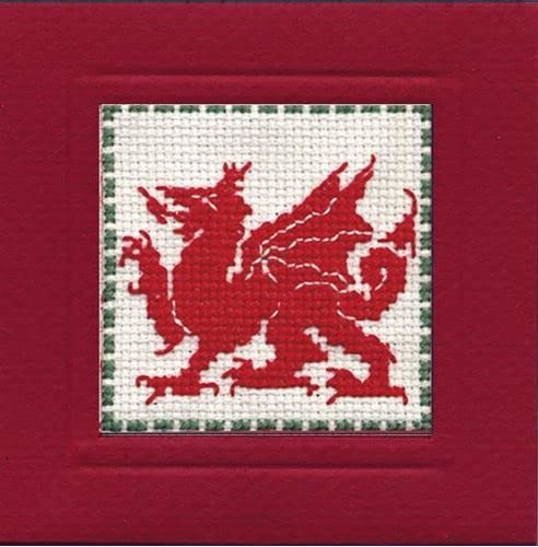 Welsh Dragon Gift Card - Cross Stitch Kit