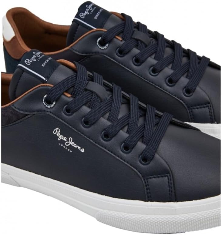 PMS30839 Zapatillas para Hombres, en Color Marino, cómodas, Cordones y Piso de Goma Antideslizante Hombre Zapatillas Marino 42 — foto 6 de 7