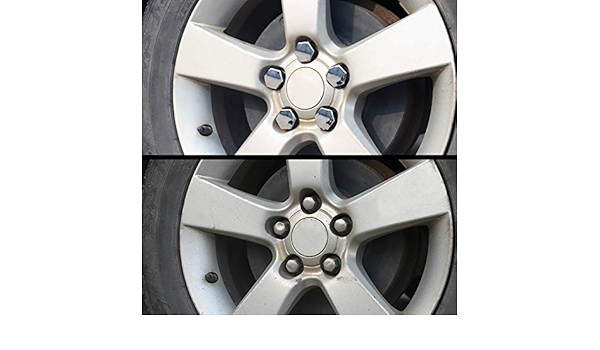 LSLMLLL 20 Unids ABS Cromado Rueda de Coche Cubierta de la ...
