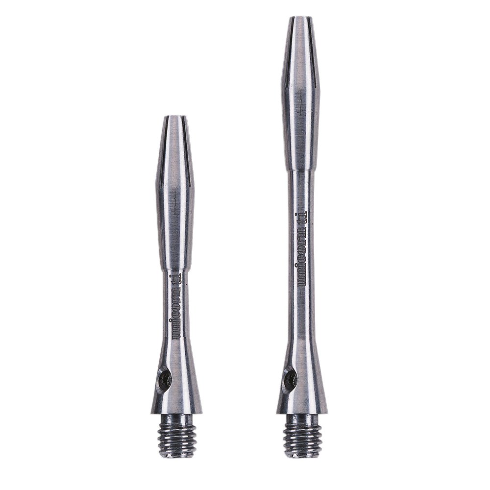 Unicorn XL Ti Dart Shafts | Durable Titanium | Medium 45.2 mm | Silver | 3 Stems