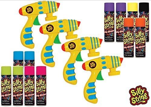 Silly String Blaster Pack Spray Party Streamers (Assorted) by Silly String